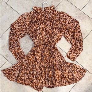 Entro Patterned Mini Dress